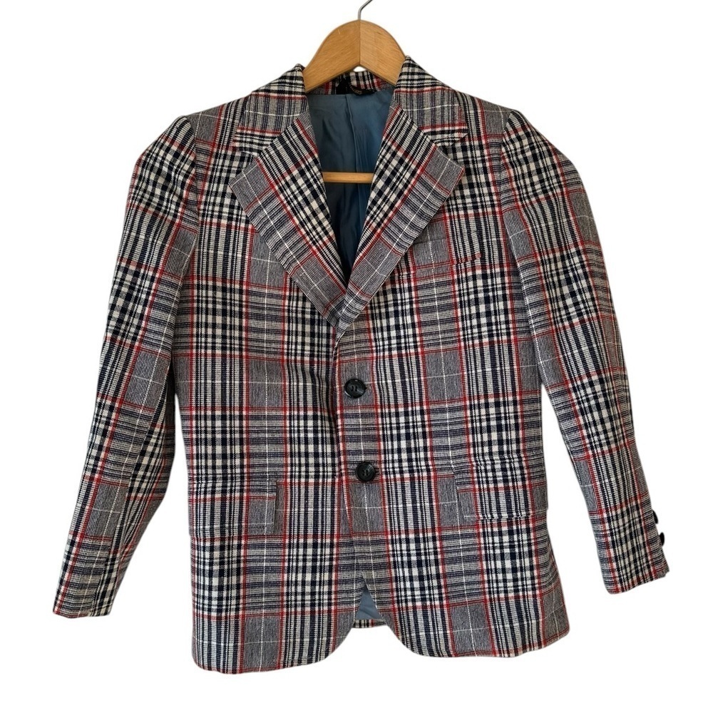 Vintage SAKS Fifth Avenue Plaid Blazer